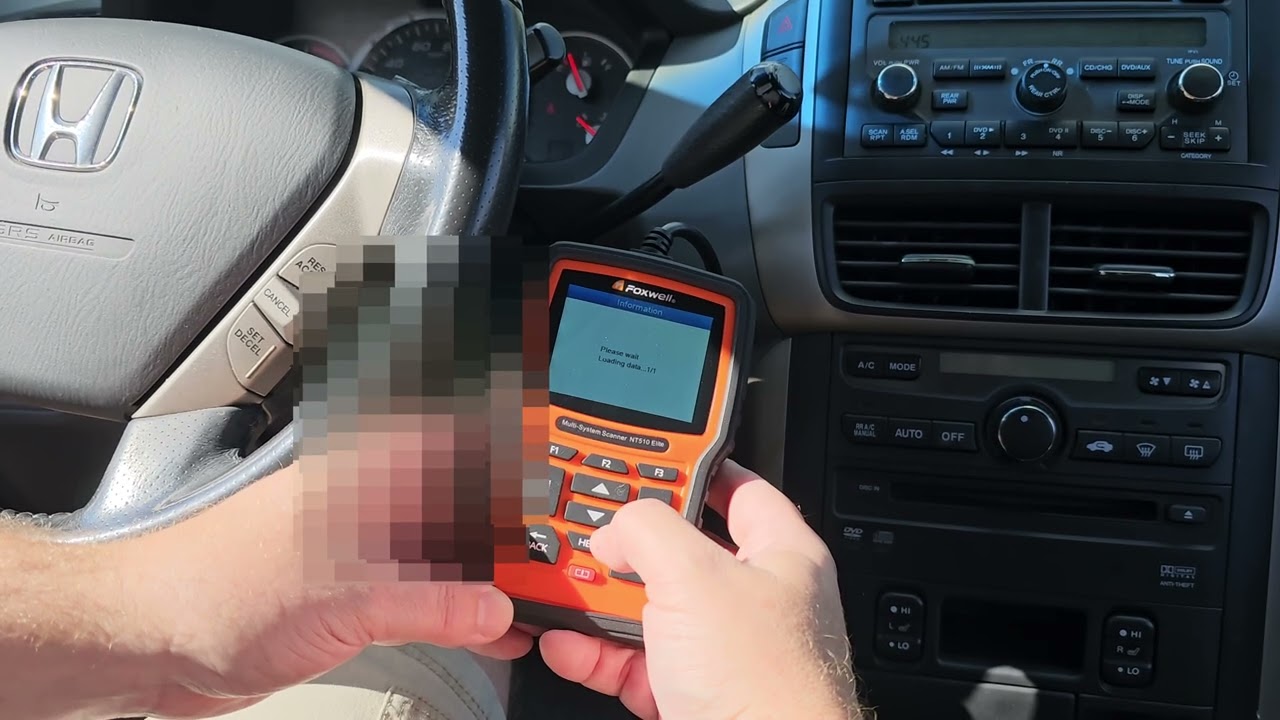 Programming new Immobilizer Key Foxwell NT510 Elite 2008 Honda Pilot