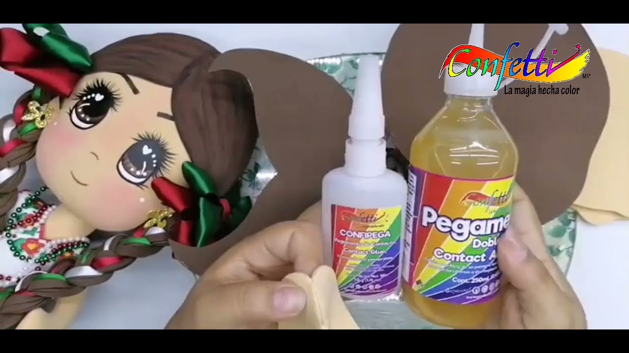 Aprende a hacer una muñeca chinapoblana en técnica 2D en foami  🥳✨🎉