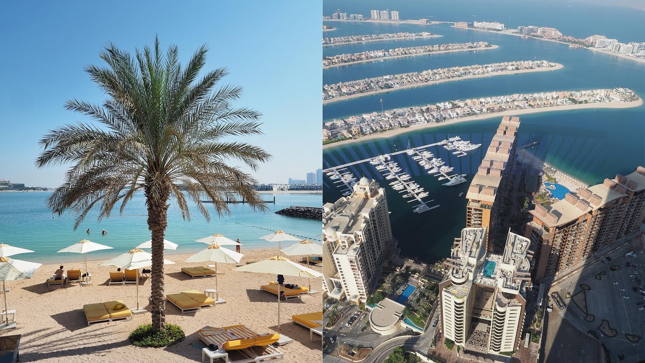 What's it like to stay on the palm tree island in Dubai?