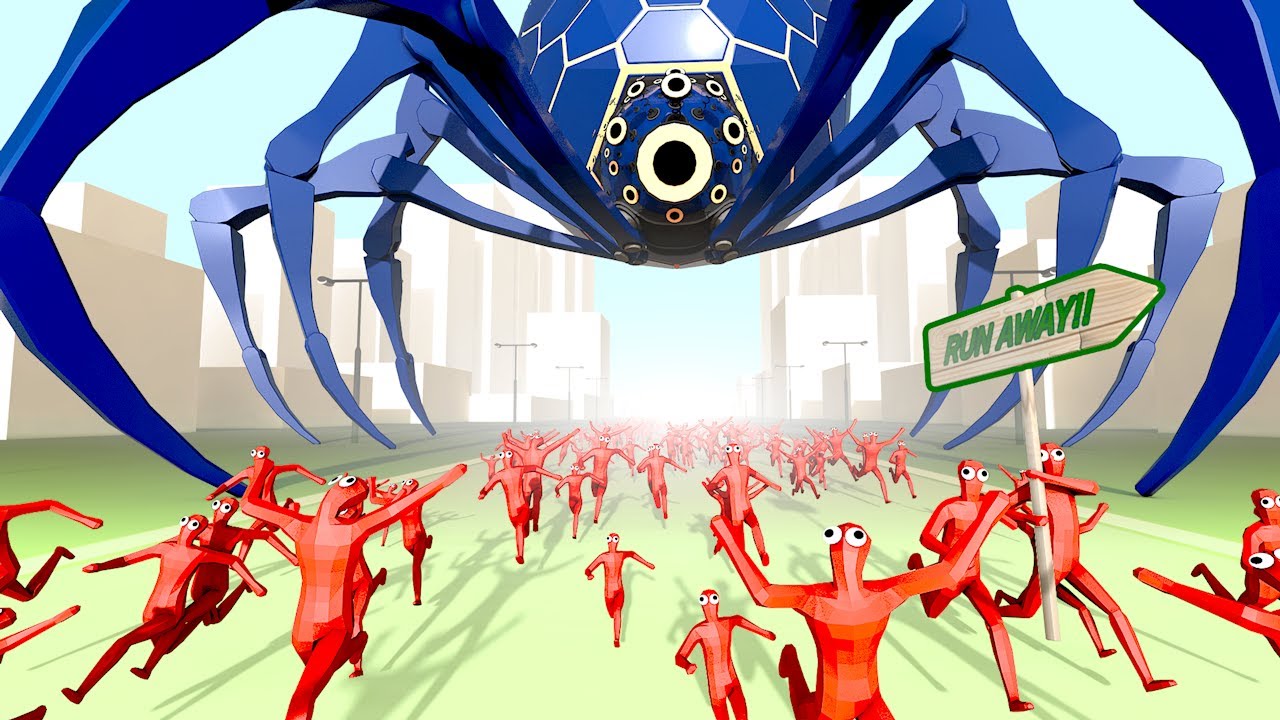 Every Faction vs GIANT SPIDER BOSS in TABS