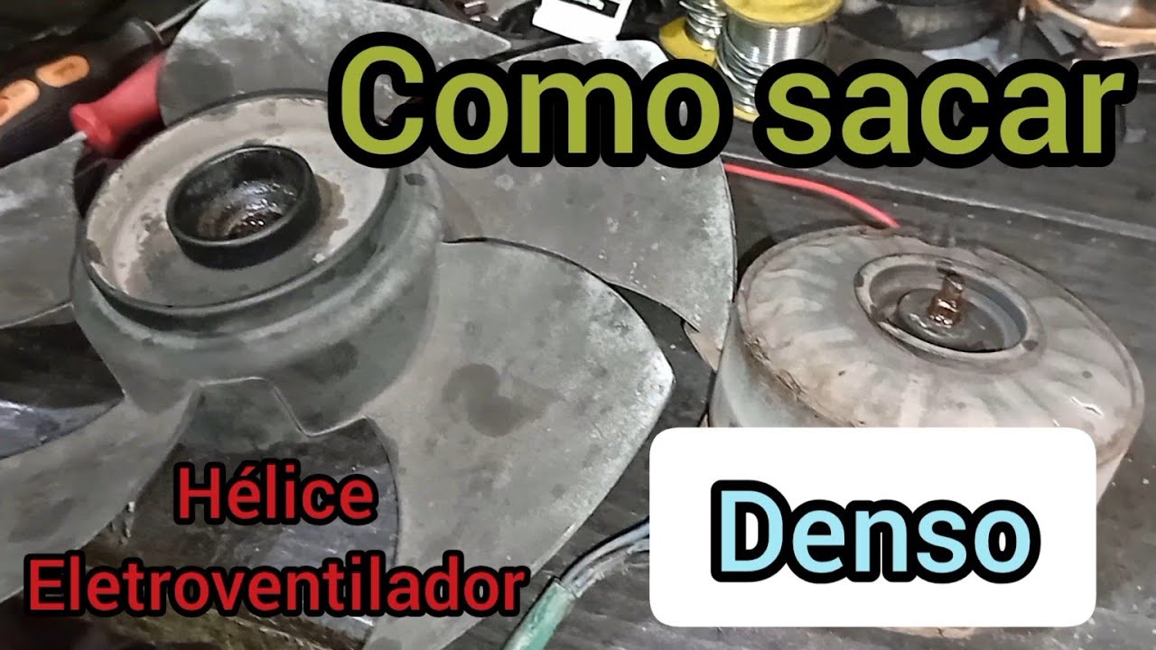 Como tirar a ventoinha do eletroventilador Denso. Ar-condicionado de ônibus 