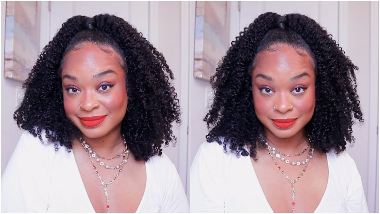 My most natural looking wig!! Also one of my FAVORITE WIGS | Afro Curly Half Wig | ft. Isee Hair
