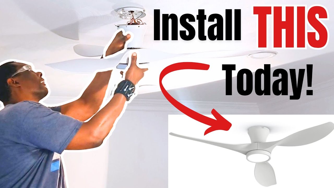 How to Install a Ceiling Fan (10 EASY STEPS) | TALOYA 52