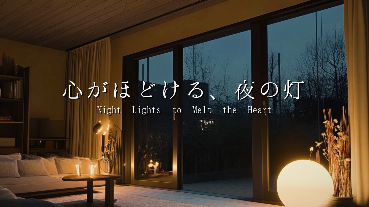 【BGM】心がほどける、夜の灯。柔らかな光に包まれる至高の安眠ピアノ｜自律神経を整える｜深い眠りへ｜Night Lights to Melt the Heart