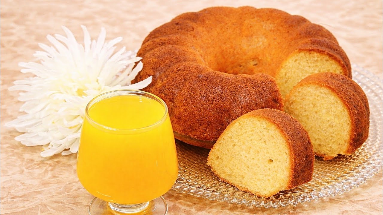 كيكة الزبادي بمربى الجزر والبرتقال👌🏻هشة وطريّة ، بطعم غني لا يقاوم🤤 Fluffy Yogurt Cake with Jam