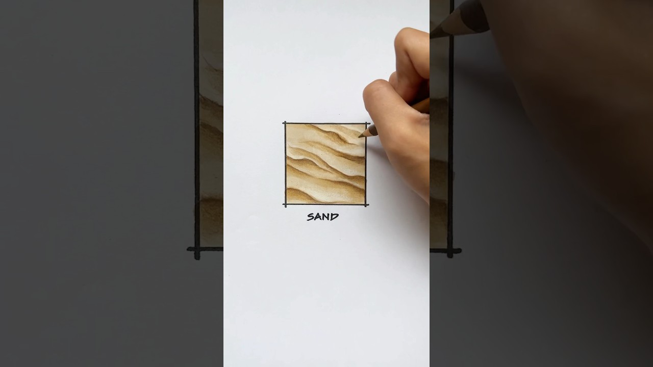 how to draw sand 