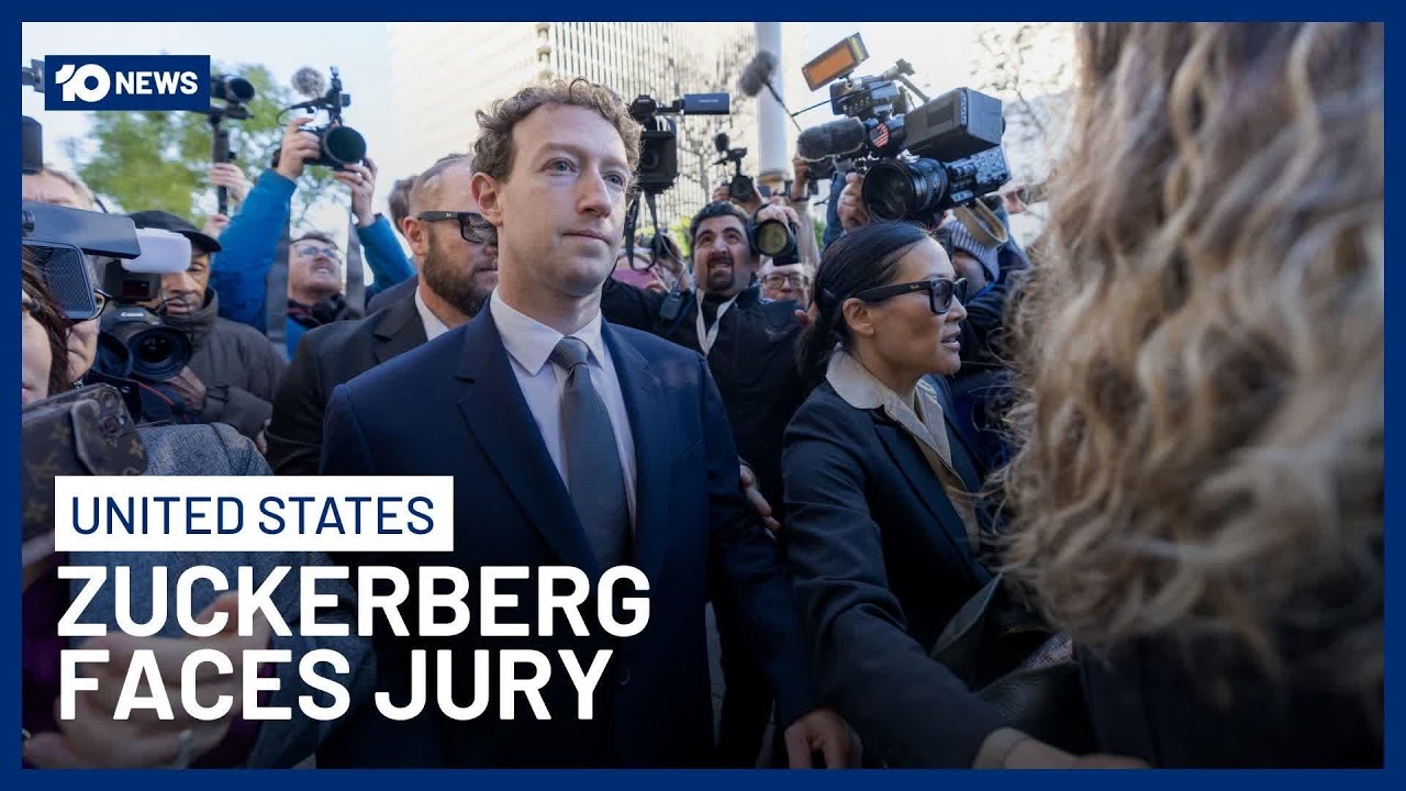 Mark Zuckerberg Faces Jury In Social Media Youth Mental Health Trial | 10 News