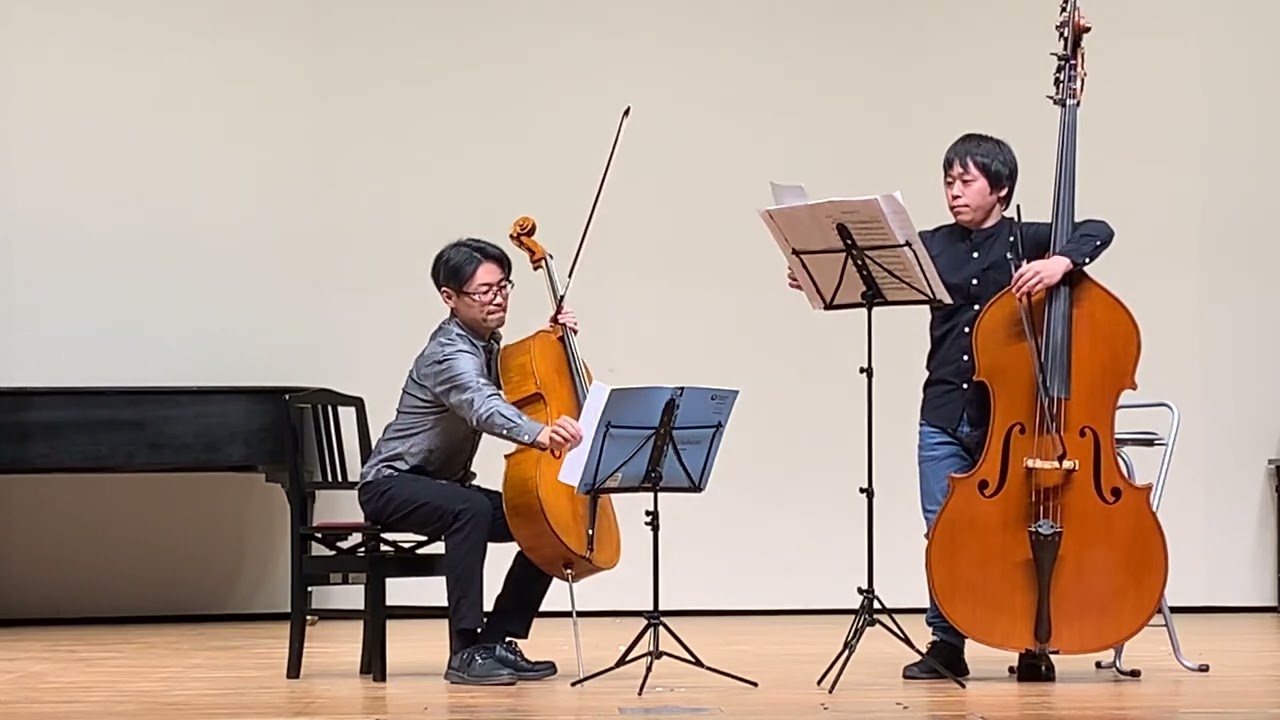 ロッシーニ　チェロとコントラバスのための二重奏曲1楽章3楽章 2023年2月5日 福岡市民オーケストラ団内発表会