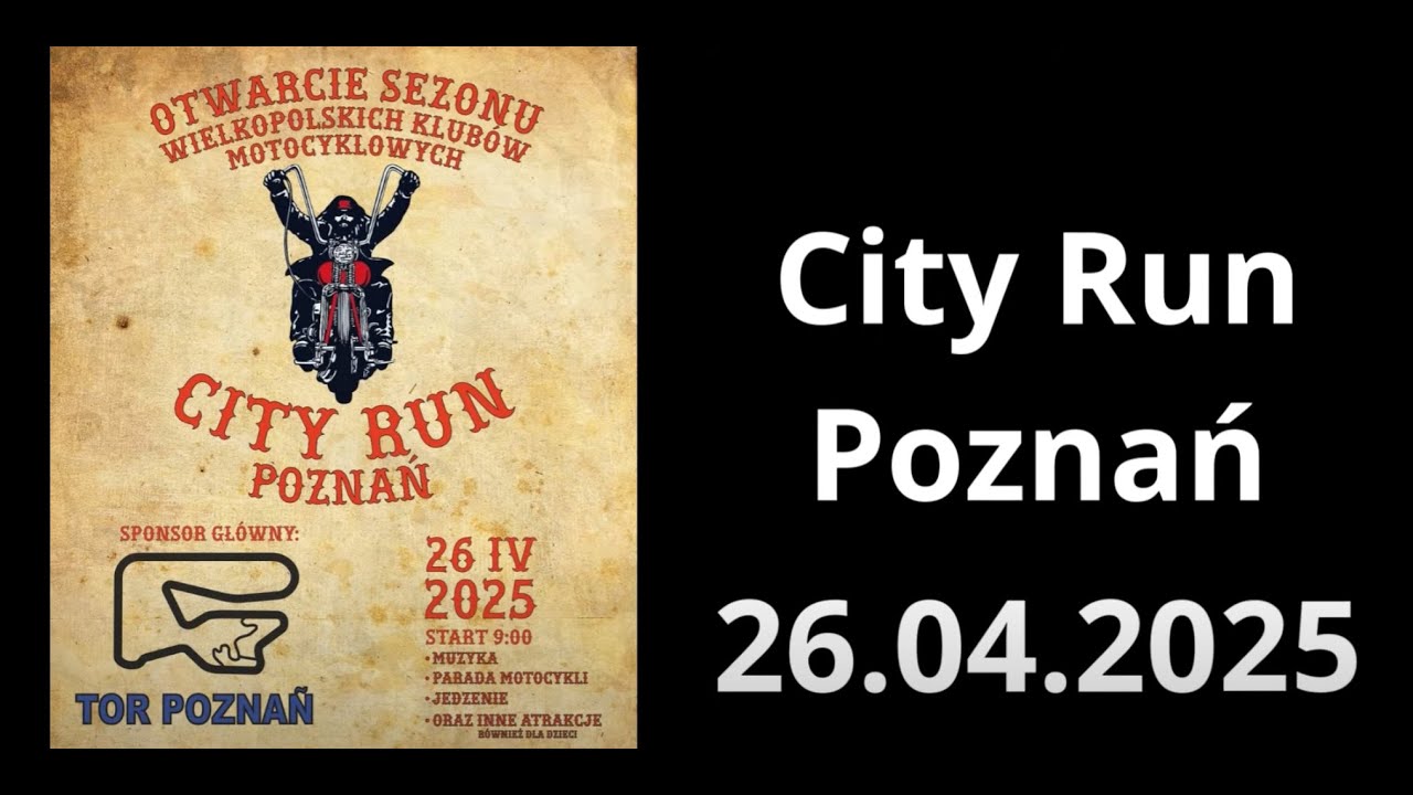 City Run 2025 - Otwarcie Sezonu Motocyklowego - Tor Poznań - 26.04.25