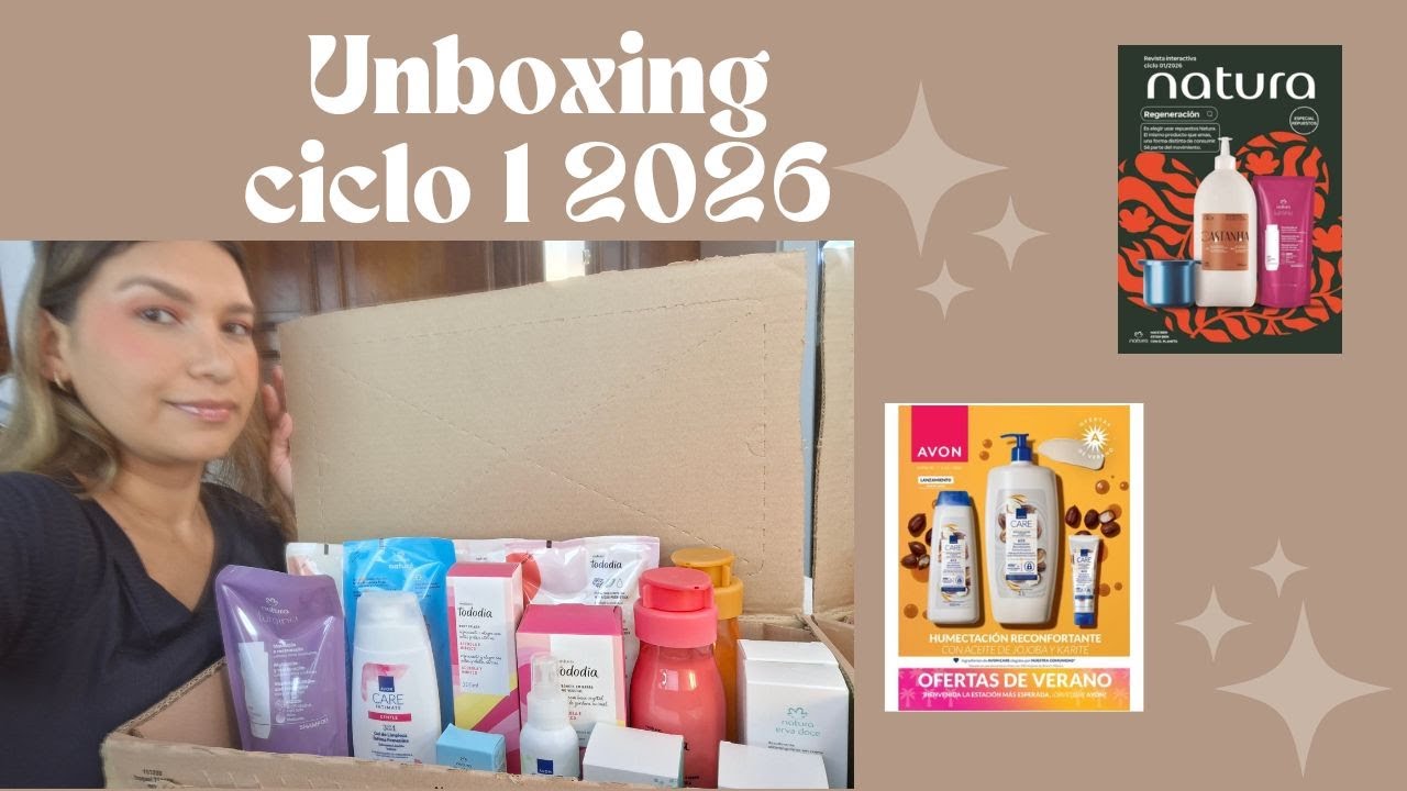 UNBOXING CICLO 1 2026 NATURA Y AVON | NUEVOS PERFUMES HUMOR ONLINE Y ESSENCIAL ATRAI
