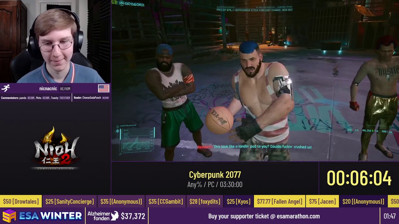 Cyberpunk 2077 [Any%] by nicnacnic - #ESAWinter21