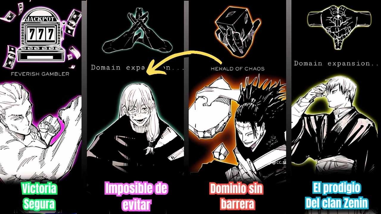 Todas las EXPANSIONES de dominio explicadas en 21 minutos 🔥 #sukuna #jujutsukaisen #jjk