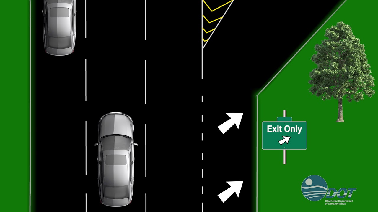 Exit Lane Markings