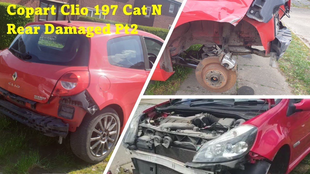 Copart Renault Clio 197  - Cat -N Rear Damaged Pt 2