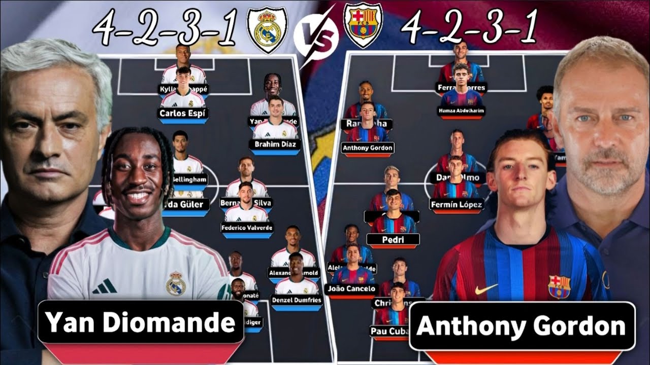 REAL MADRID vs BARCELONA 2026/27 🔥 NEW LINEUPS & TRANSFERS | YAN DIOMANDE vs ANTHONY GORDON!