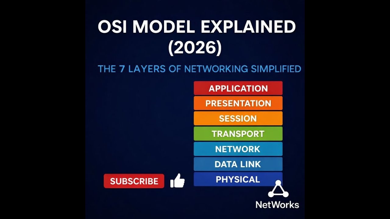 OSI Model Explained (2026) – The 7 Layers of Networking Simplified