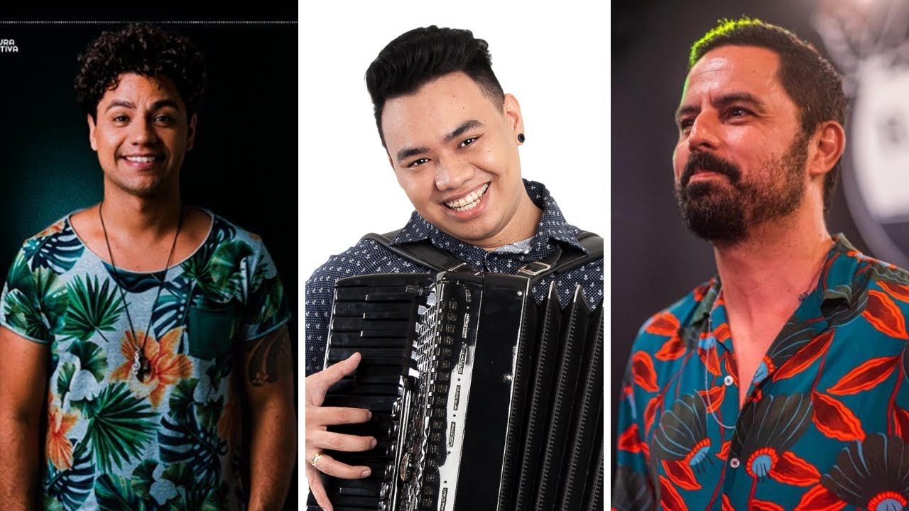 Diego Oliveira, Nando Nogueira do Acordeon e Danilo Ramalho no Canto da Ema