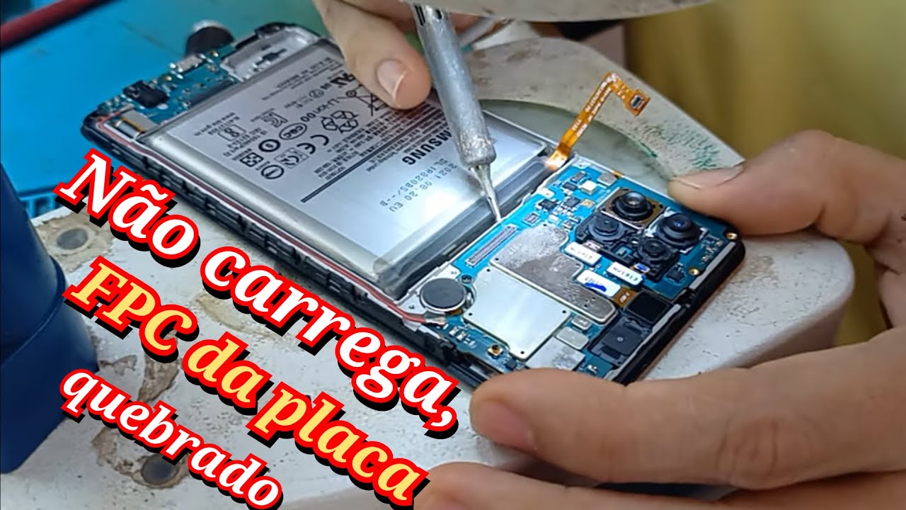 Sansung M62 (SM-M625F) não carrega... Conector FPC danificado, RESOLVIDO 👍