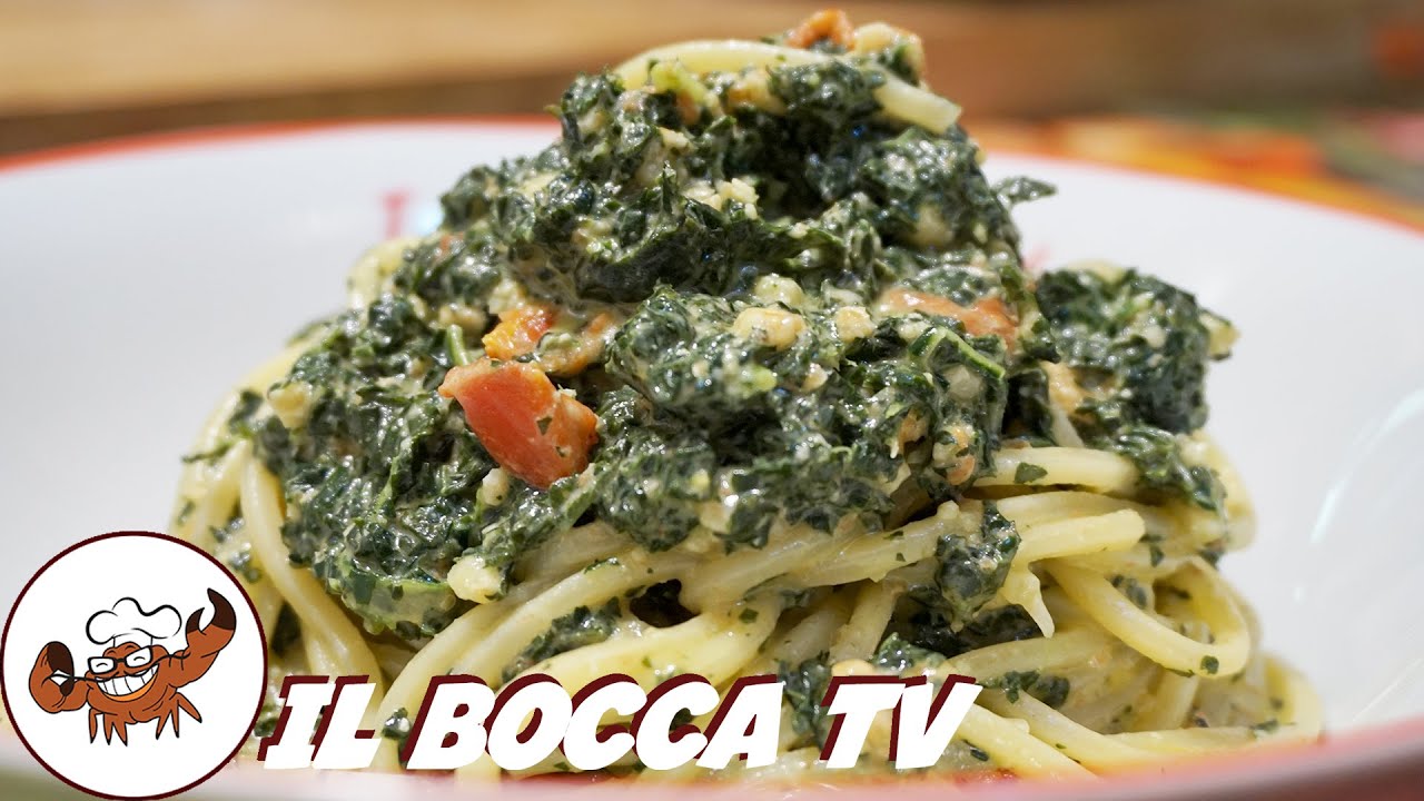 682 - Spaghetti al pesto di cavolo nero..è già un pò che ci spero! (pasta facile, genuina e gustosa)