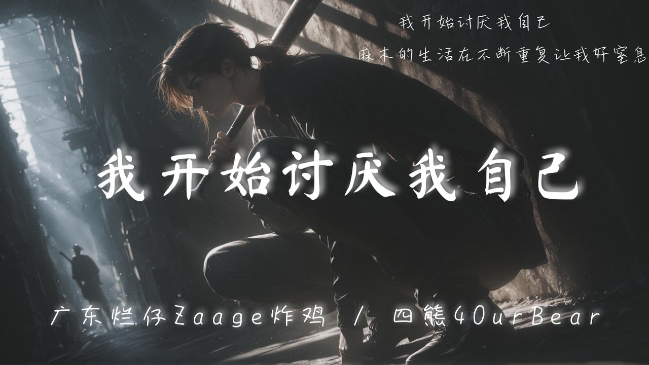 广东烂仔Zaage炸鸡/四熊4OurBear - 我开始讨厌我自己「我开始讨厌我自己 麻木的生活在不断重复让我好窒息」【動態歌詞 | Pinyin Lyrics】♫