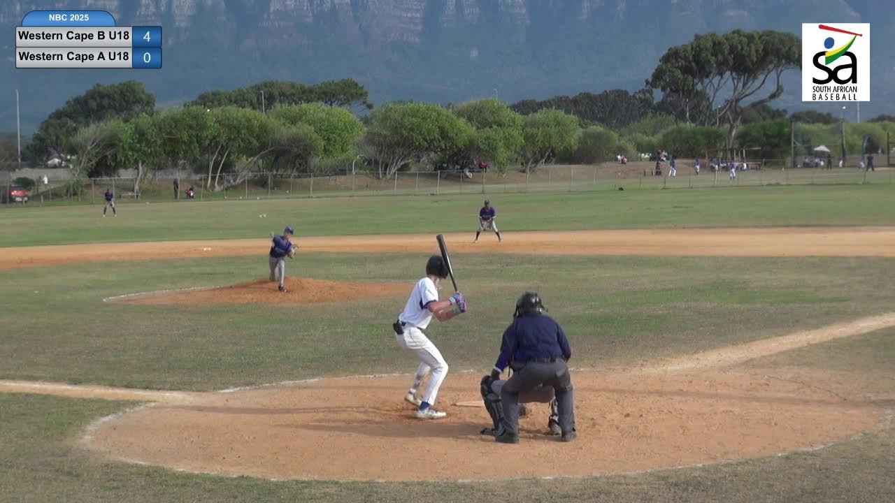 SA Baseball NBC 2025 Western Cape U18B vs Gauteng U18A