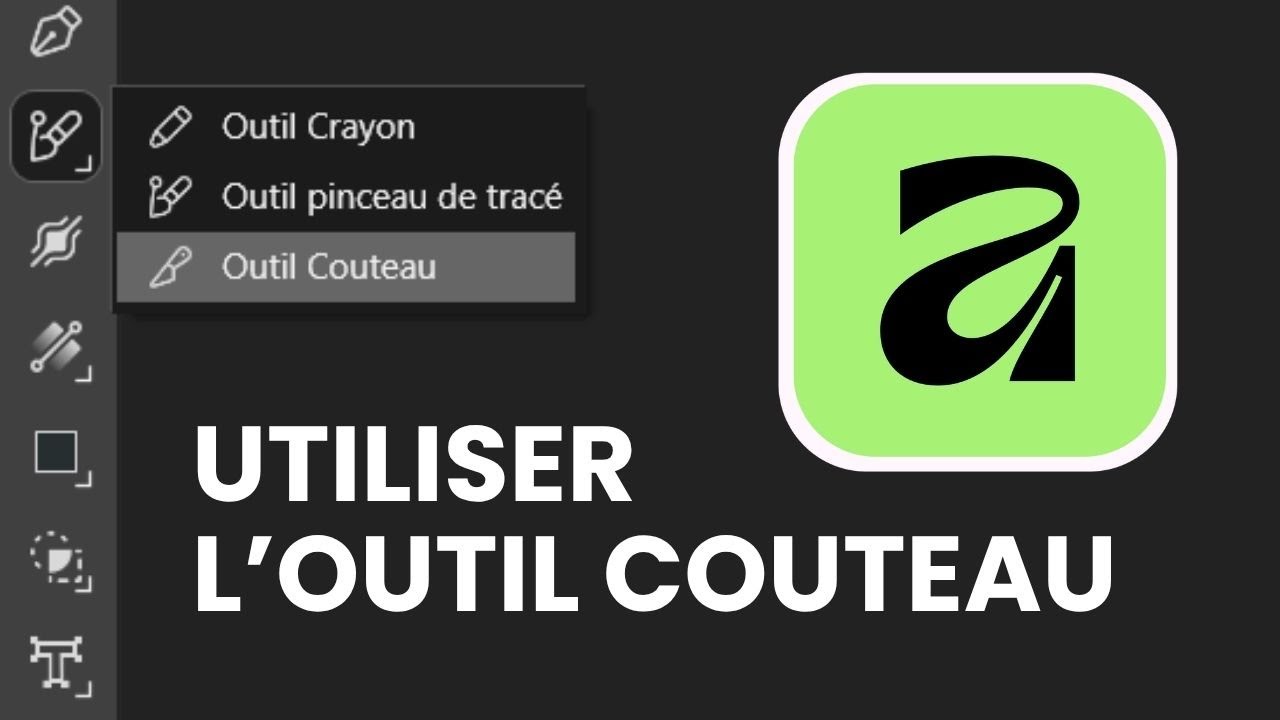 Comment utiliser l’outil Couteau dans Affinity