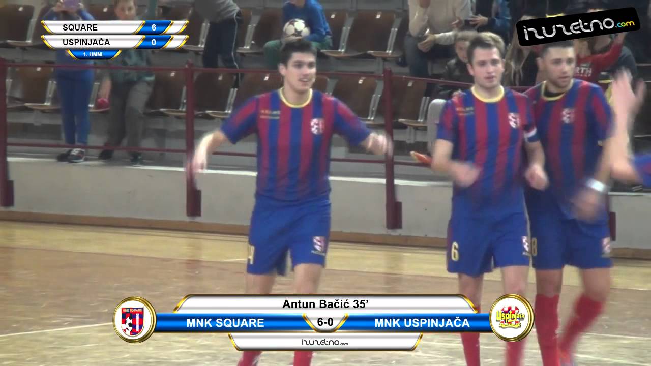 MNK Square - MNK Uspinjača 8:2 (12. kolo 1. HMNL)