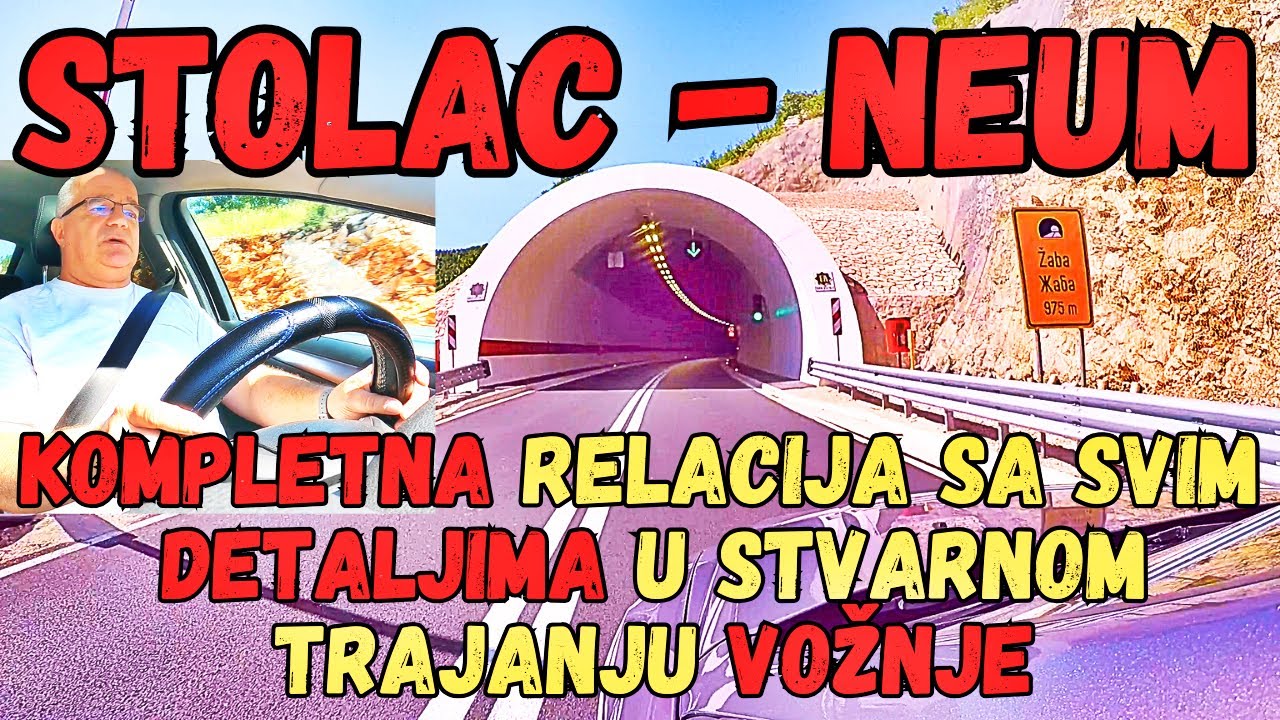 STOLAC - NEUM Potpuni prikaz CIJELE dionice sa svim DETALJIMA