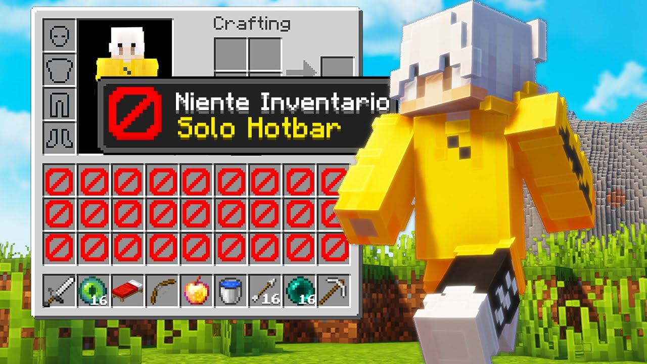 MINECRAFT MA... Ho Solo La Hotbar