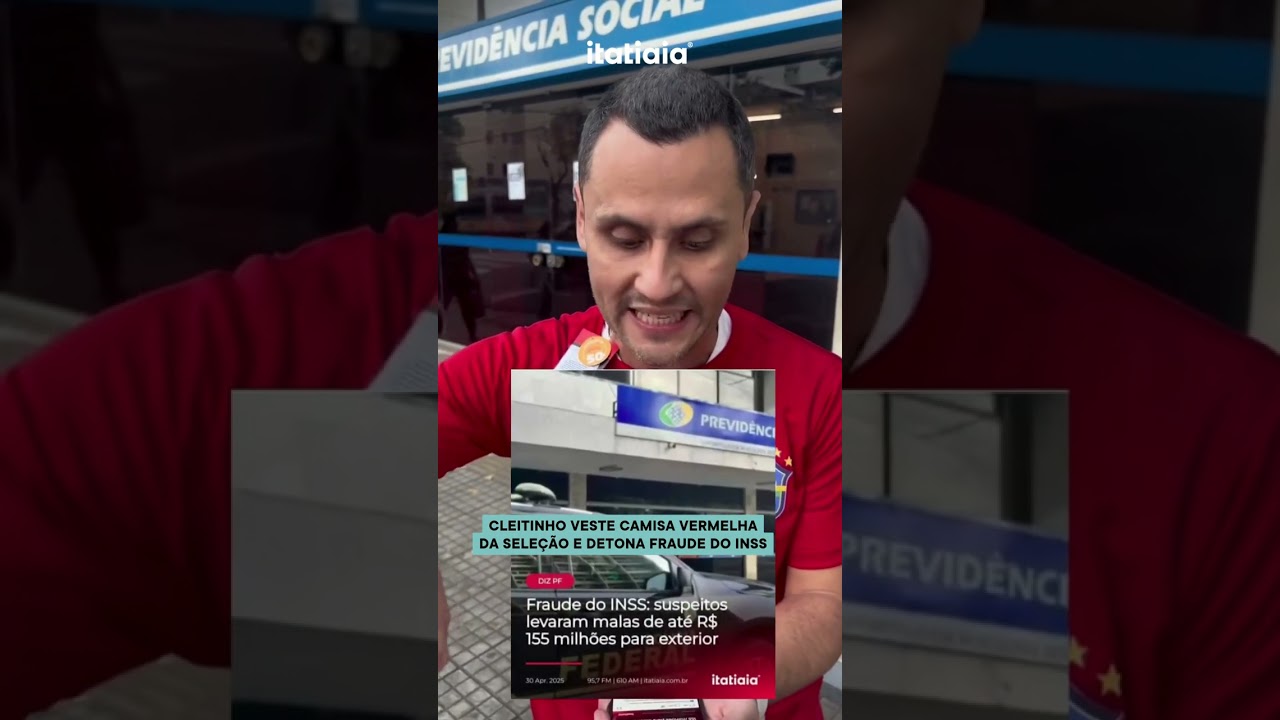 CLEITINHO VESTE CAMISA VERMELHA DA SELE&Ccedil;&Atilde;O E DETONA FRAUDE DO INSS