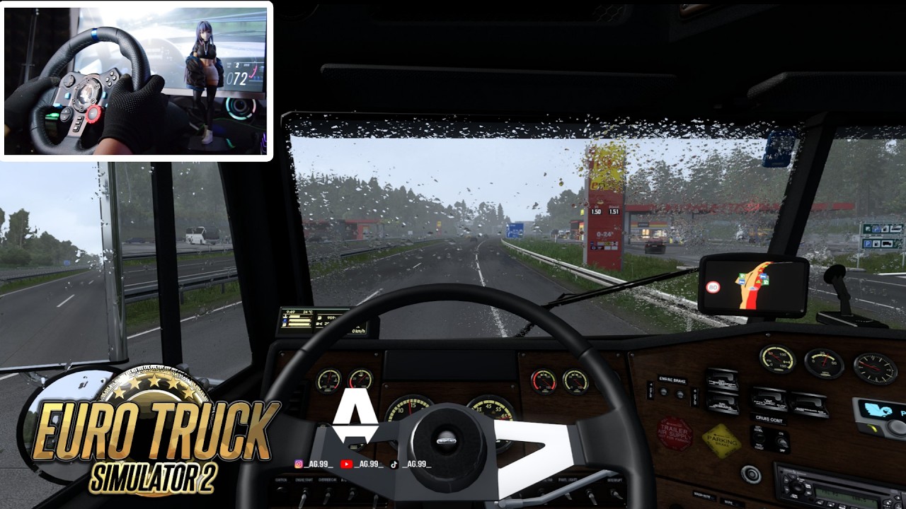 Old Truck that is still strong - EURO TRUCK SIMULATOR 2 | logitech g29 steering wheel