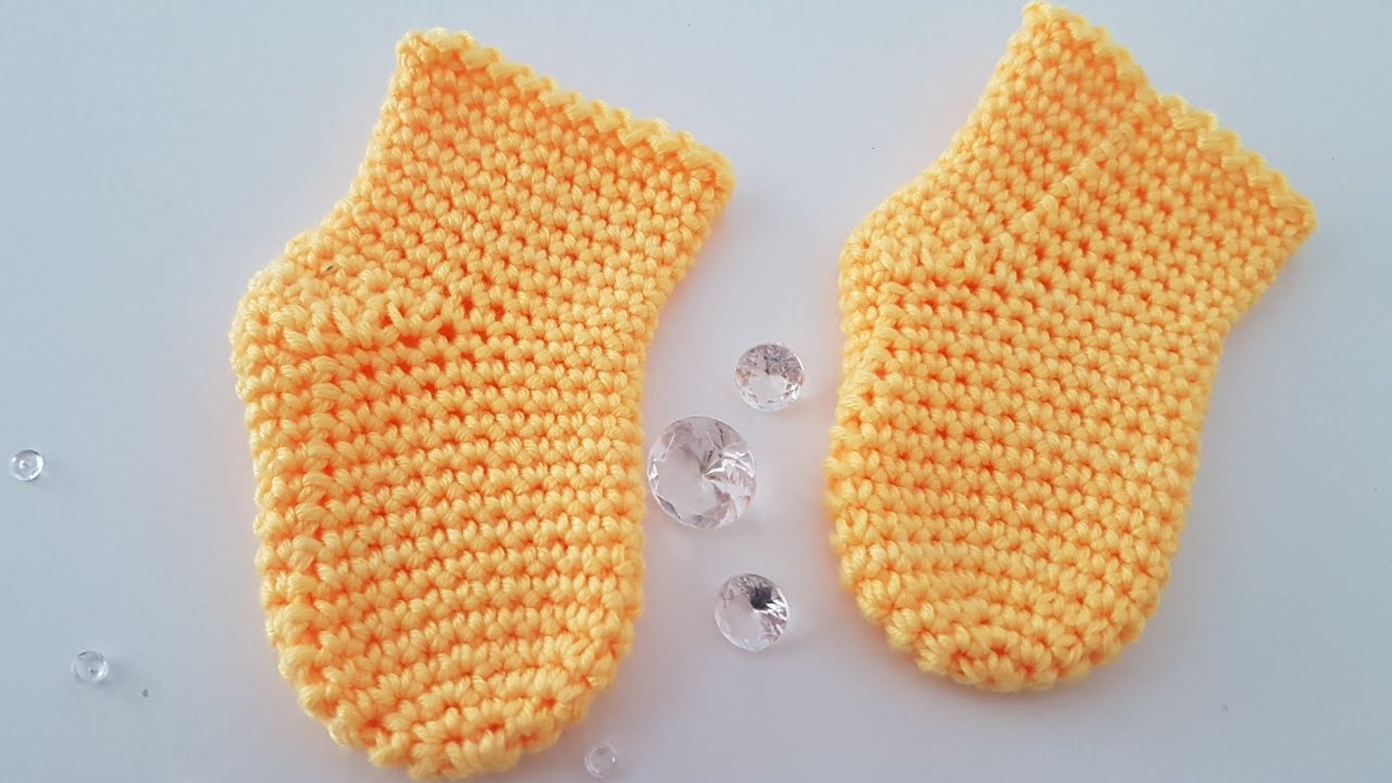 Babysocken häkeln 0-6