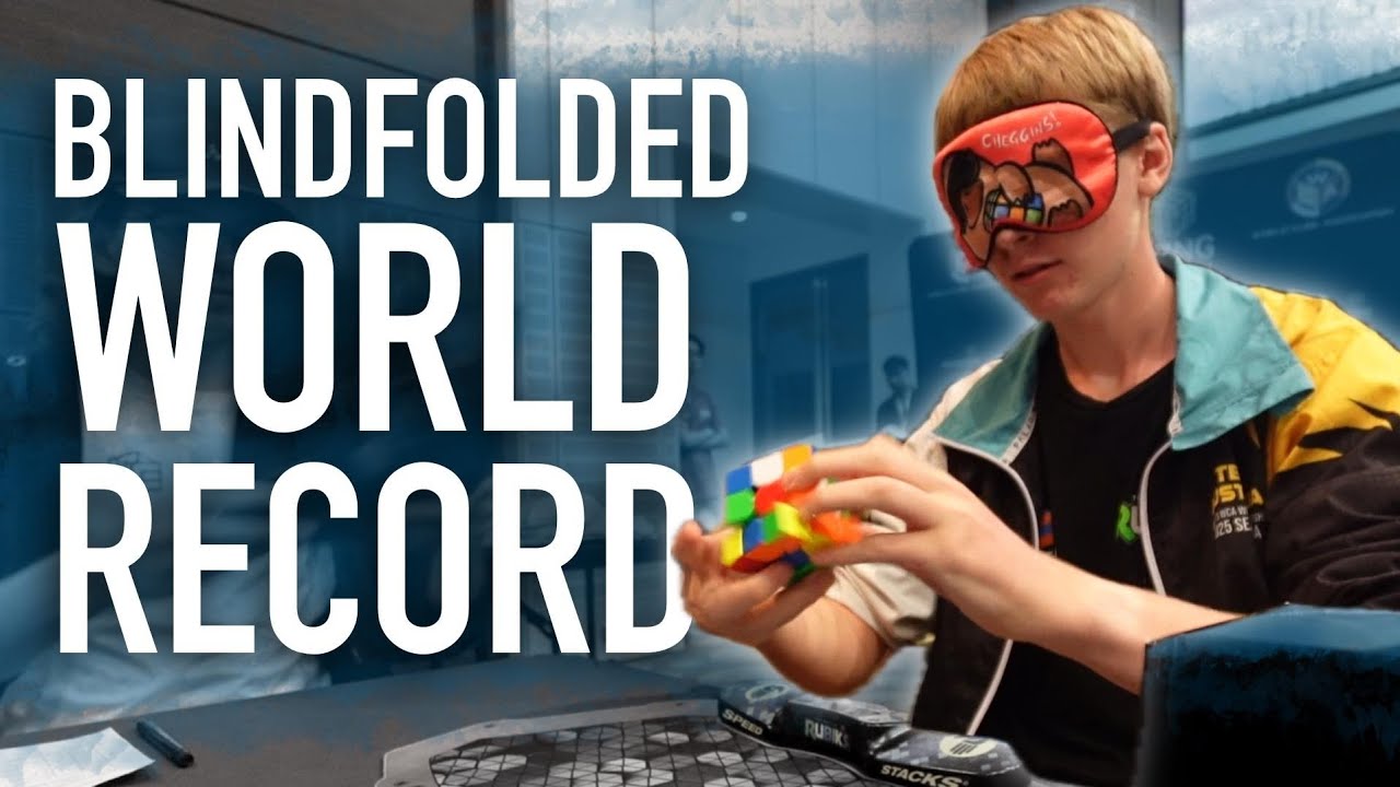 Rubik's Cube Blindfolded World Records - 14.05 Average + 11.67 Single