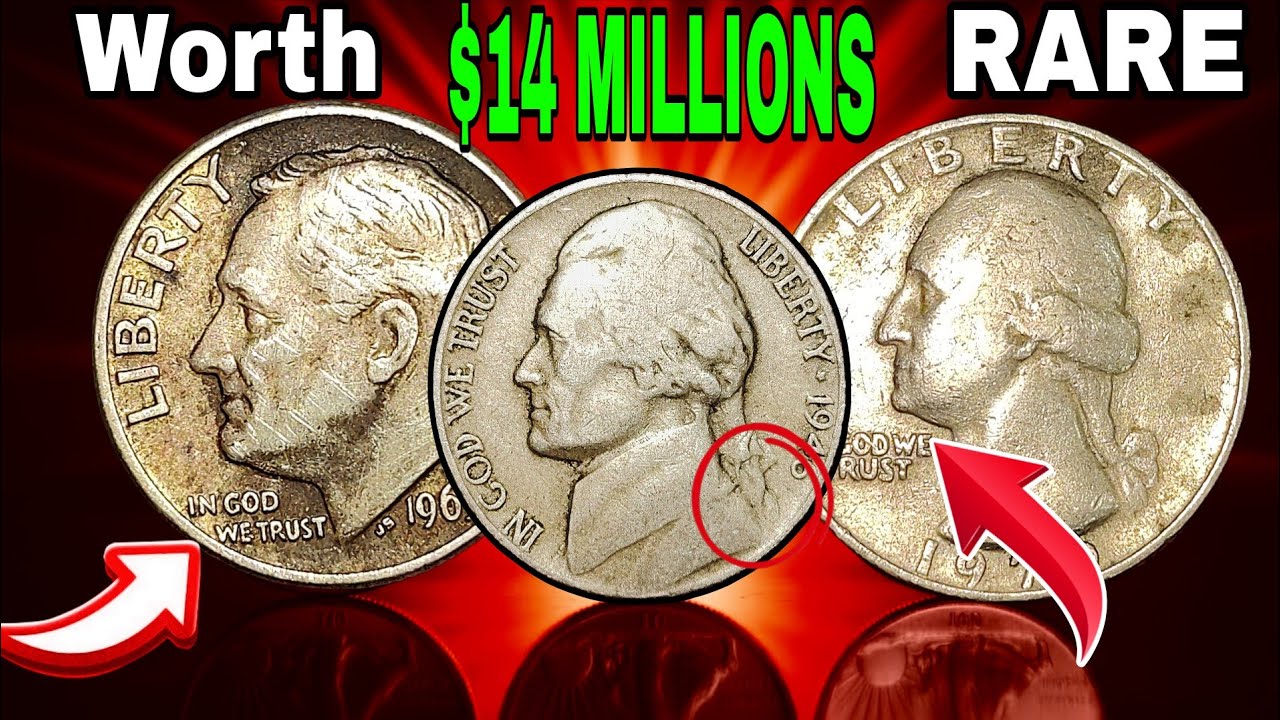 TOP 10 Rare Coins Worth OVER $1.1 MILLION! | Roosevelt Dimes, Nickels & Washington Quarters 2025