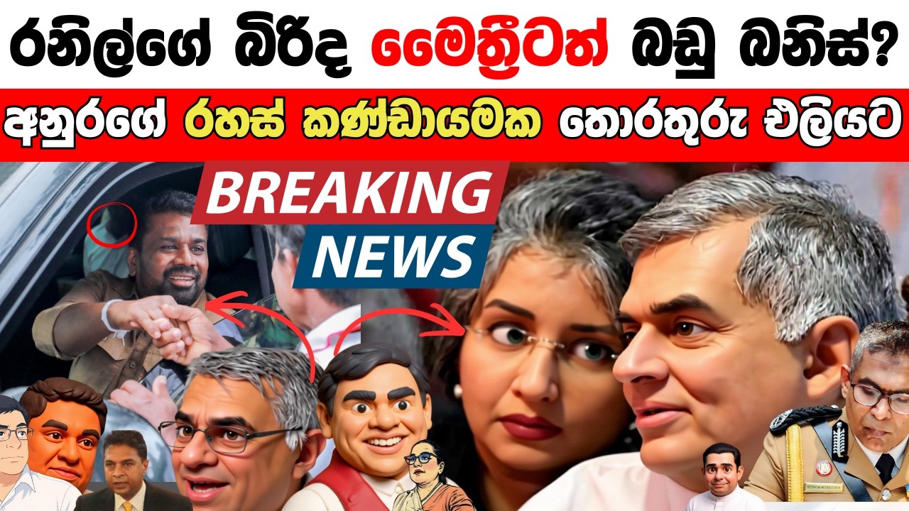 රනිල්ගේ බිරිද, මෛත්‍රී ටත් බඩු හරි? අනුරගේ රහස් කණ්ඩායමක තොරතුරු එලියට..