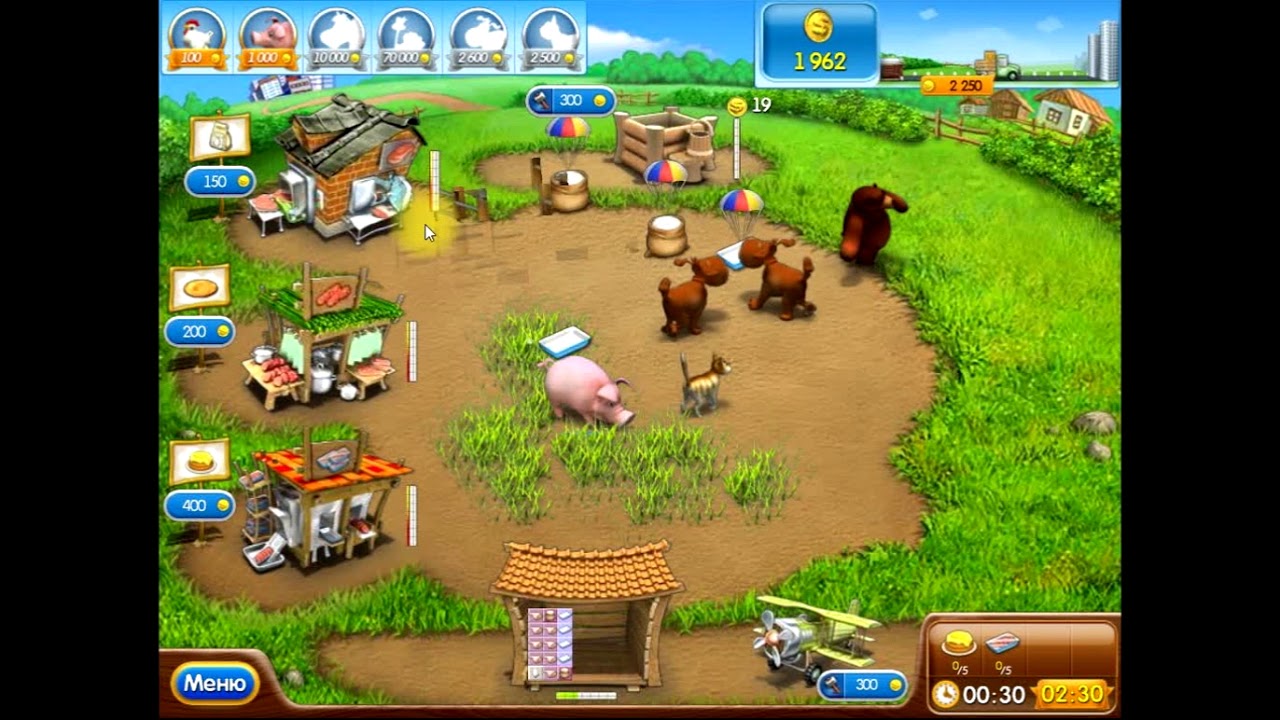 Веселая ферма 2   Фабрикатная 6 FarmFrenzy на золото