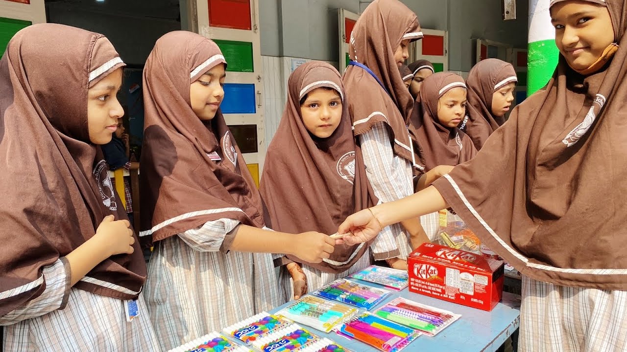 child fair on maths day at darsgah e islami high school Vijayawada.