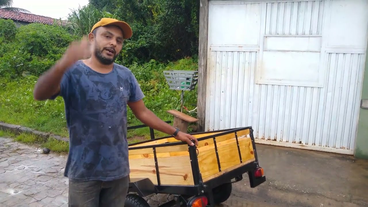 Está finalizado nosso reboque para moto, veja como ficou.
