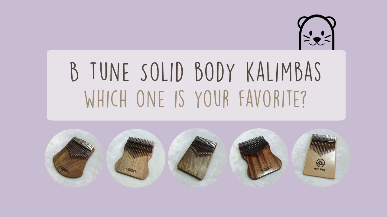【ENG SUB】 Kalimba Review - B Tune Sollid Body Kalimbas Comparison