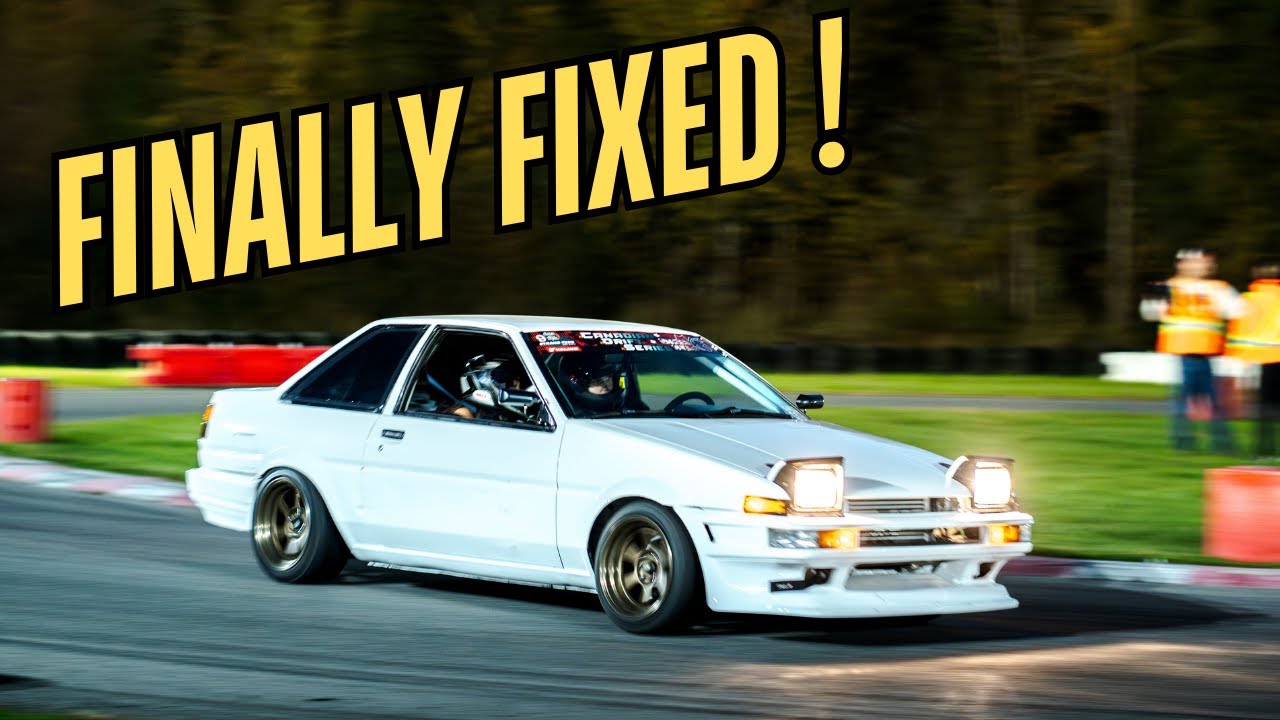 TURBO 3SGE AE86 Is Alive and Shredding! | Drifting a Go-Kart Track At Night!
