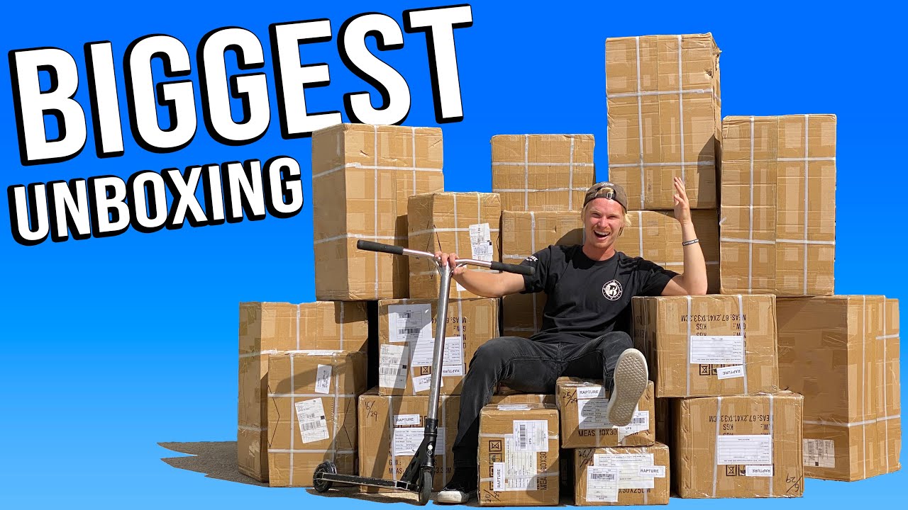 BIGGEST UNBOXING EVER | New Rapture Pro Scooter Parts
