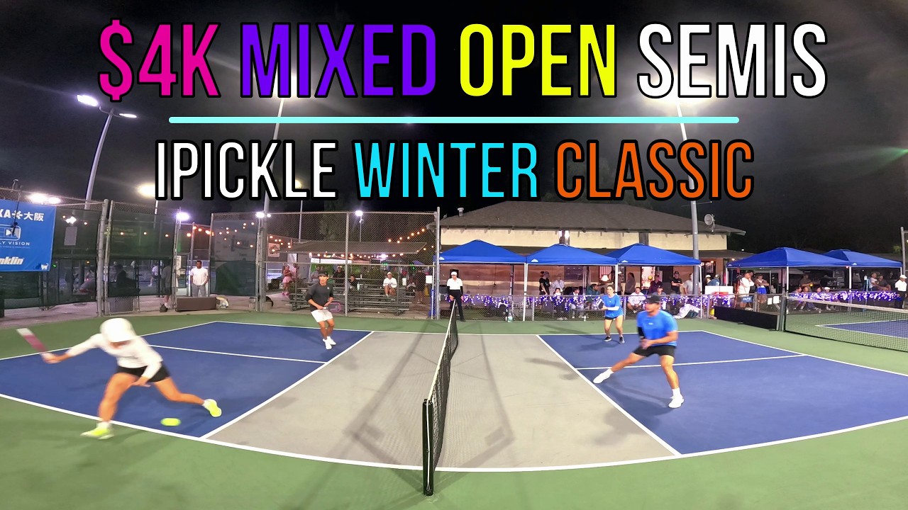 $4K Mixed Open Semifinals | Emery (6.2) Chew (5.4) vs Santini (6.1) Rossi (5.4) iPickle