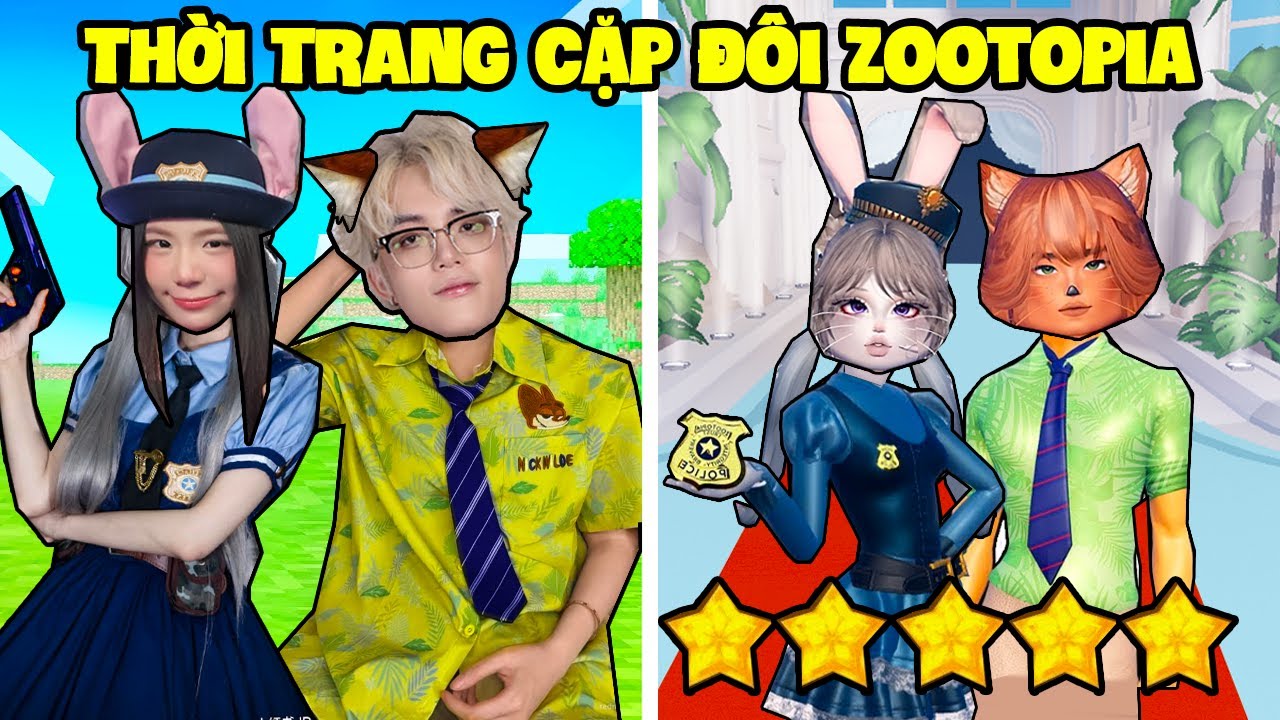 SAMMY VÀ PHONG CẬN THỜI TRANG ZOOTOPIA PHIÊN BẢN CẶP ĐÔI SIÊU ĐÁNG YÊU TRONG ROBLOX
