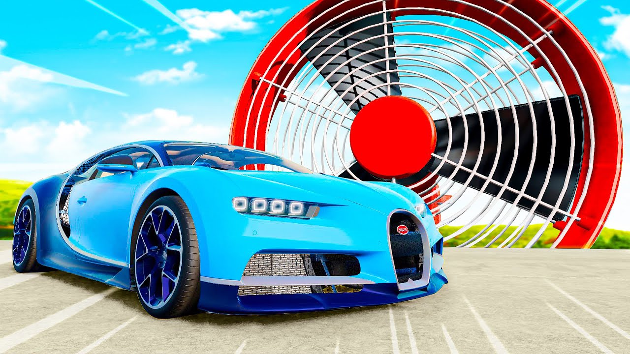 AUTO'S vs GROTE VENTILATORS in BeamNG!