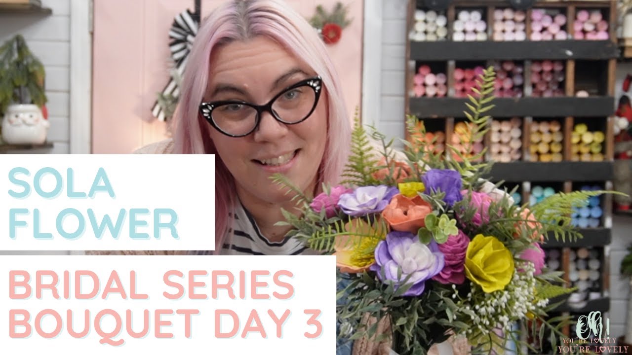 Easy DIY bridesmaid bouquet using wood flowers | Bridal Series 2023