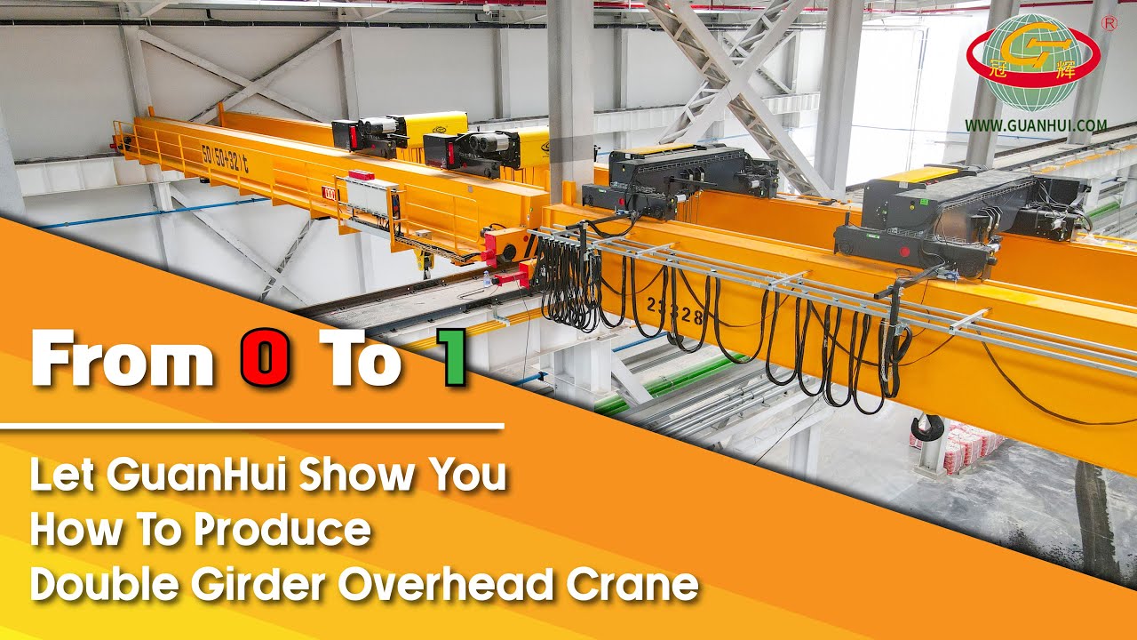Guanhui double beam bridge crane production Video