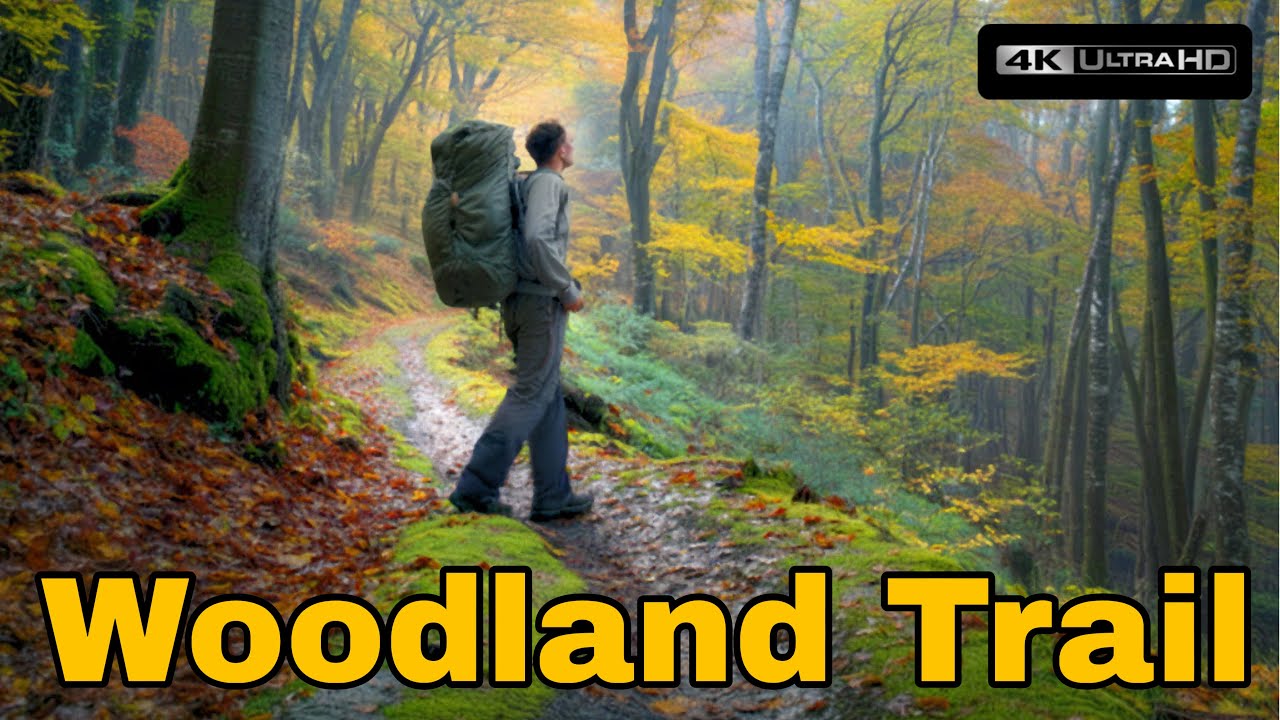 Walking Woodland Paths #mindfulness #nature #trees #forest #4k