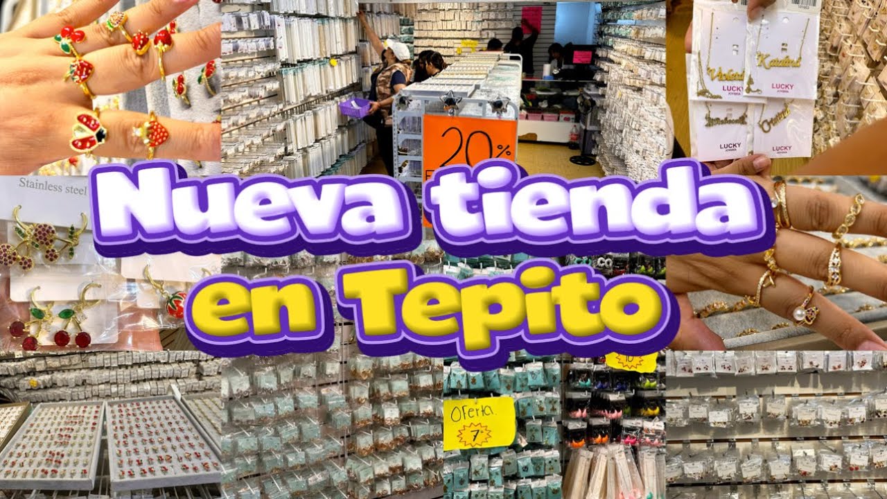 Nueva Tienda en Tepito | Acero Inoxidable desde $7 pesos y Oro laminado | Mayoreo desde UNA pieza
