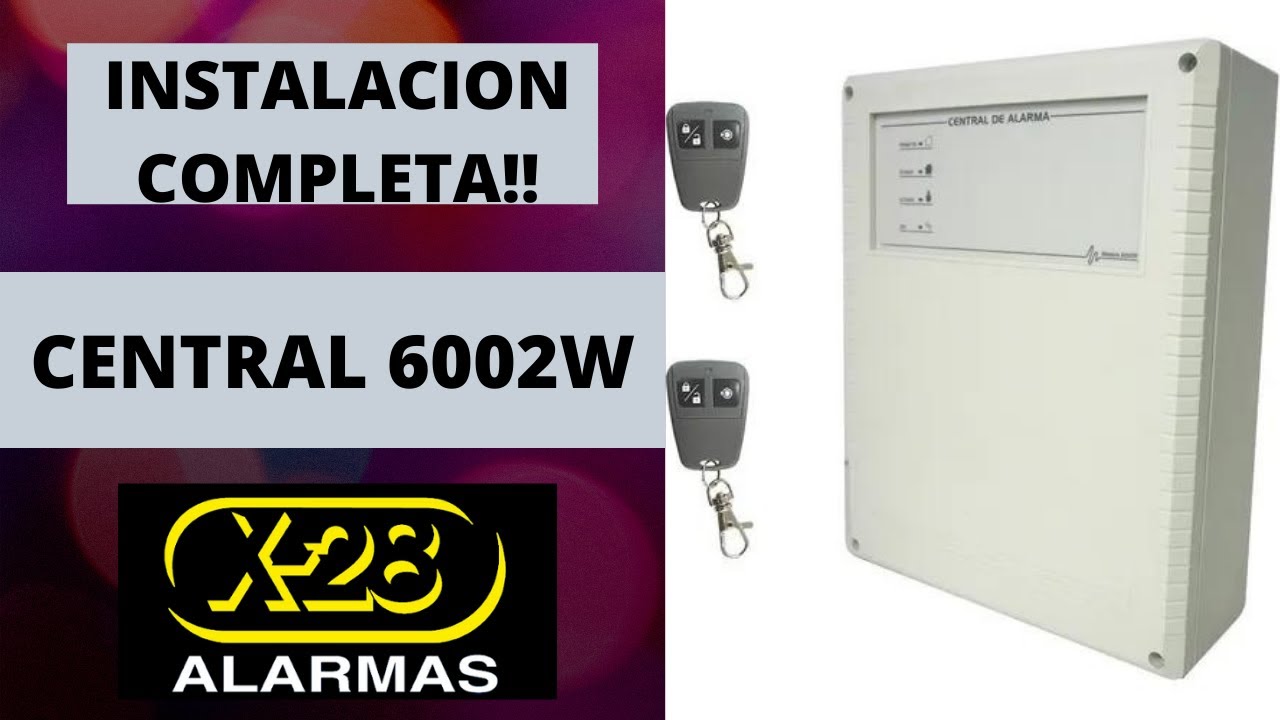 Instalación completa de central 6002w, especificaciones técnicas, video 1/5.