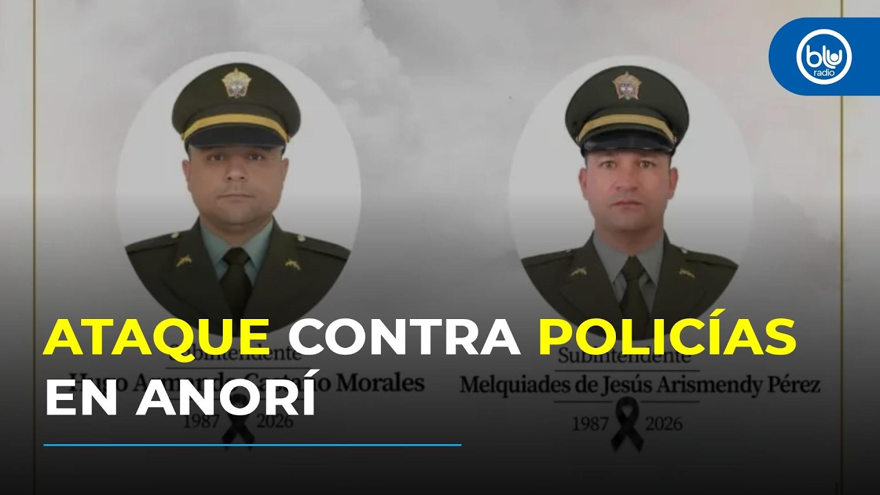 Dos policías muertos tras ser atacados con fusil en Anorí, Antioquia: un patrullero logró huir